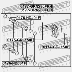 СУППОРТ ТОРМОЗНОЙ ПЕРЕДНИЙ ЛЕВЫЙ