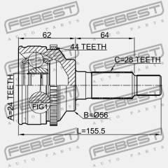 ШРУС НАРУЖНЫЙ 24X56X28