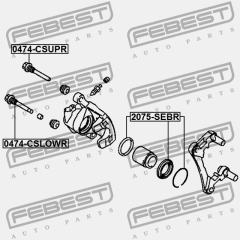 РЕМКОМПЛЕКТ СУППОРТА ТОРМОЗНОГО ЗАДНЕГО