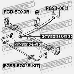 САЙЛЕНТБЛОК ПЕРЕДНИЙ ЗАДНЕЙ РЕССОРЫ