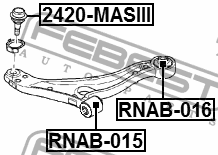 САЙЛЕНТБЛОК ПЕРЕДНИЙ ПЕРЕДНЕГО РЫЧАГА
