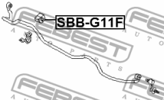 ВТУЛКА ПЕРЕДНЕГО СТАБИЛИЗАТОРА D19